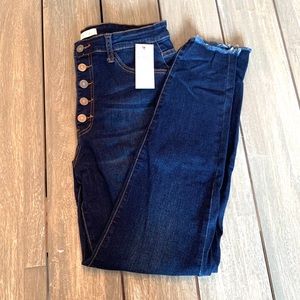 Red Dress High Waisted Jeans